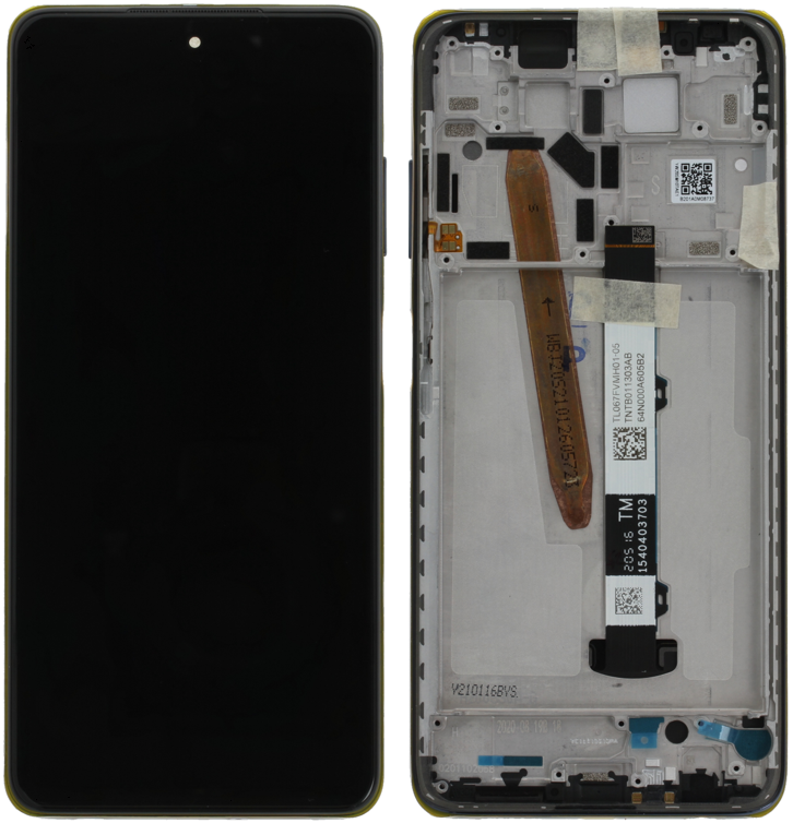Wyświetlacz do Xiaomi Poco X3 Pro z ramką (czarny)