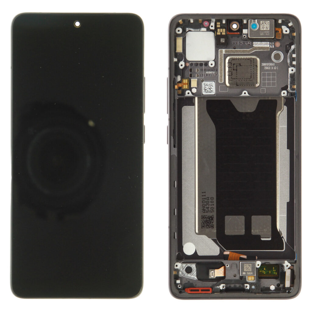 Wyświetlacz do Xiaomi Poco F7 Pro z ramką (czarny)