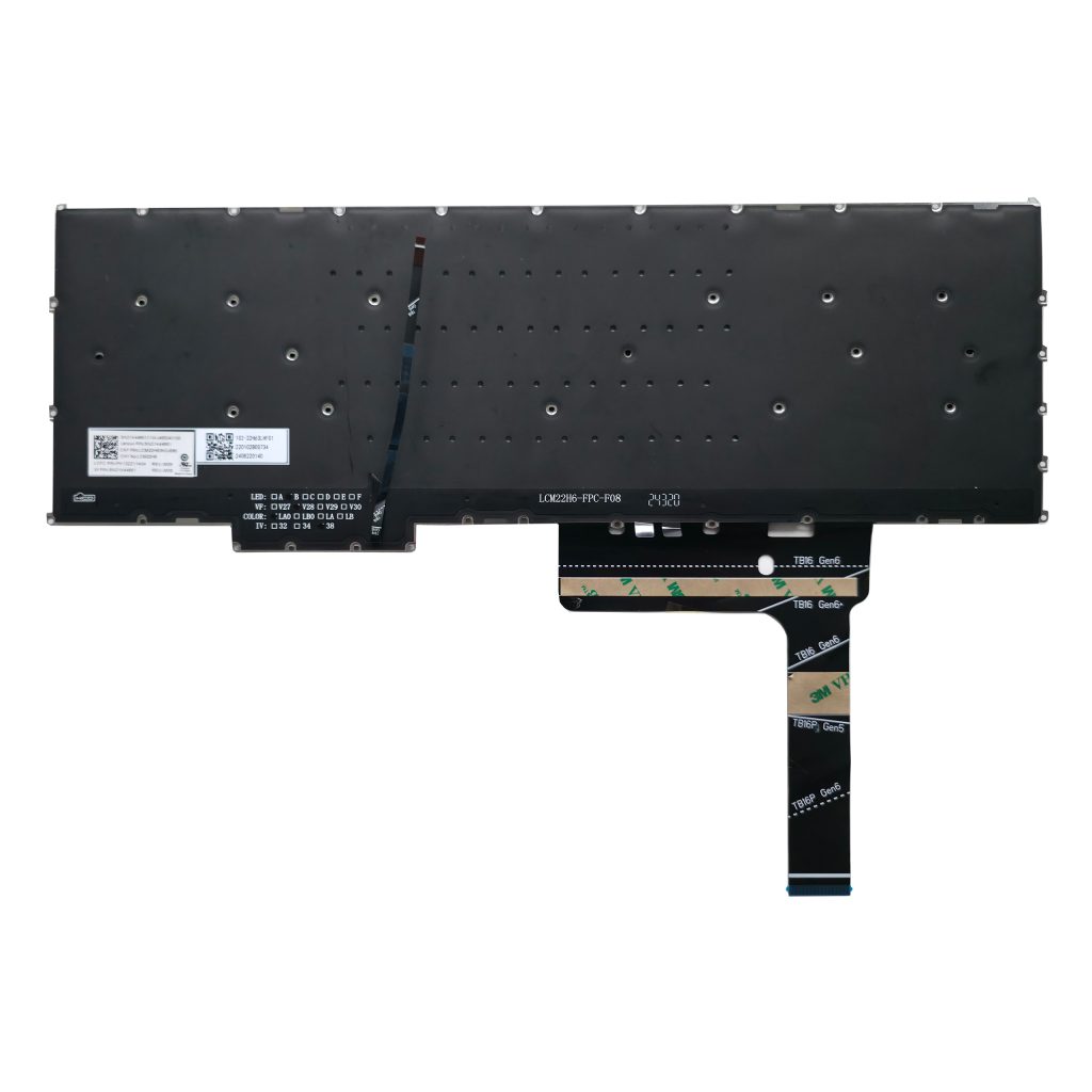 Klawiatura do Lenovo ThinkBook 16 G6 IRL 21KH / G7 ARP 21MW / G8 IRL 21SH / G9 IRL podświetlana - detale