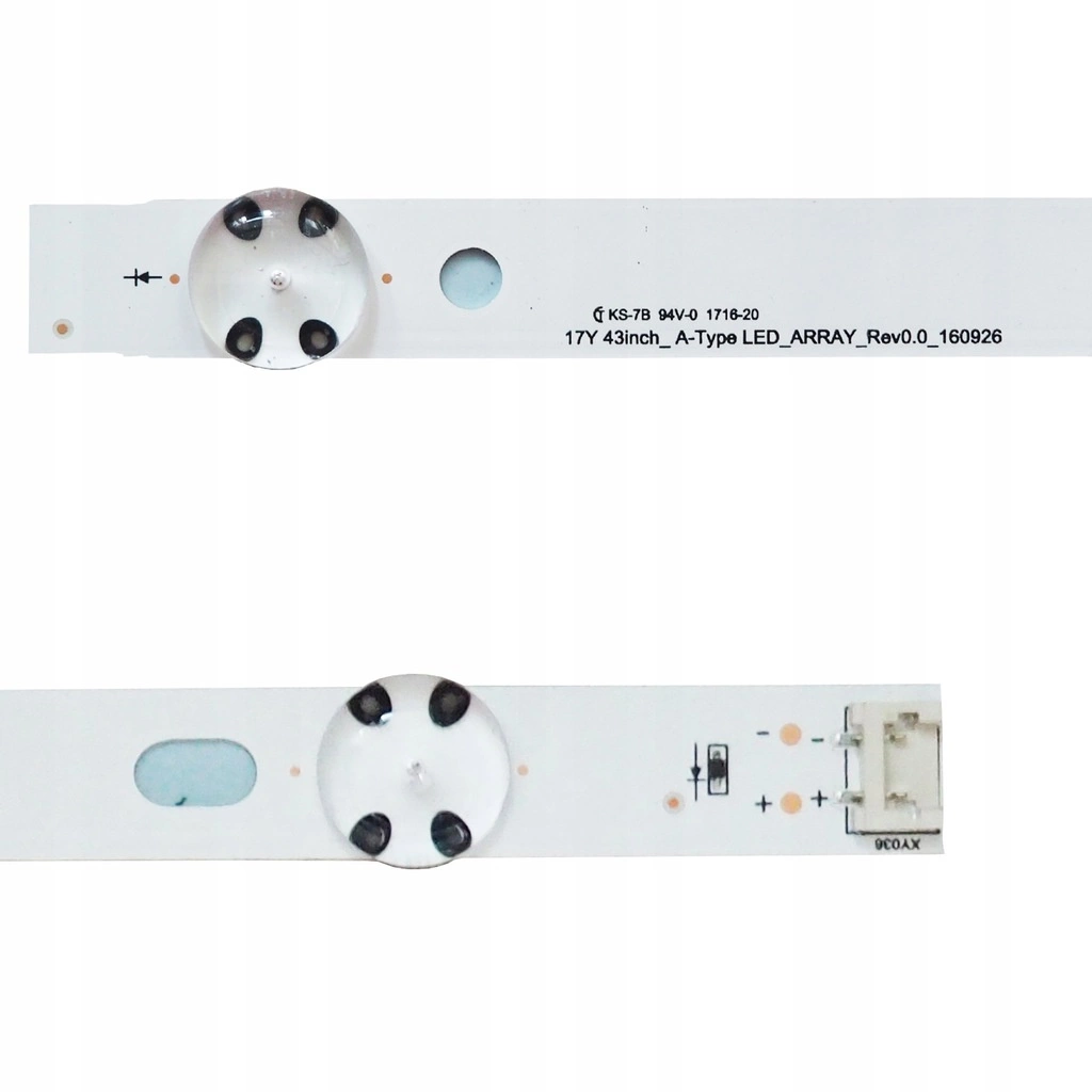 Listwy LED do TV podświetlenie do LG 43UJ6307 43UJ701V 43UJ6307 43UJ634V + klej montażowy v1 - detale