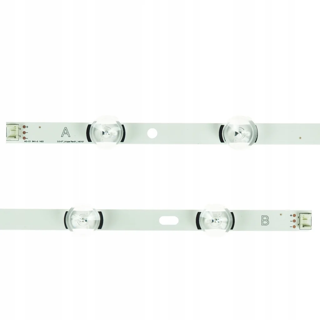 Listwy LED do TV podświetlenie do LG 47LB 47LB561 47LB650V 47LB5700 + klej montażowy - detale