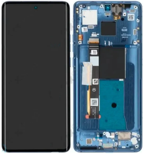 Wymiana wyświetlacza ekranu w Motorola Edge 40 z ramką (niebieska) oryginał