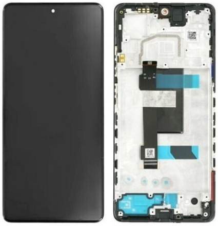 Wyświetlacz do Xiaomi Redmi Note 12 Pro 5G z ramką (czarny) oryginał