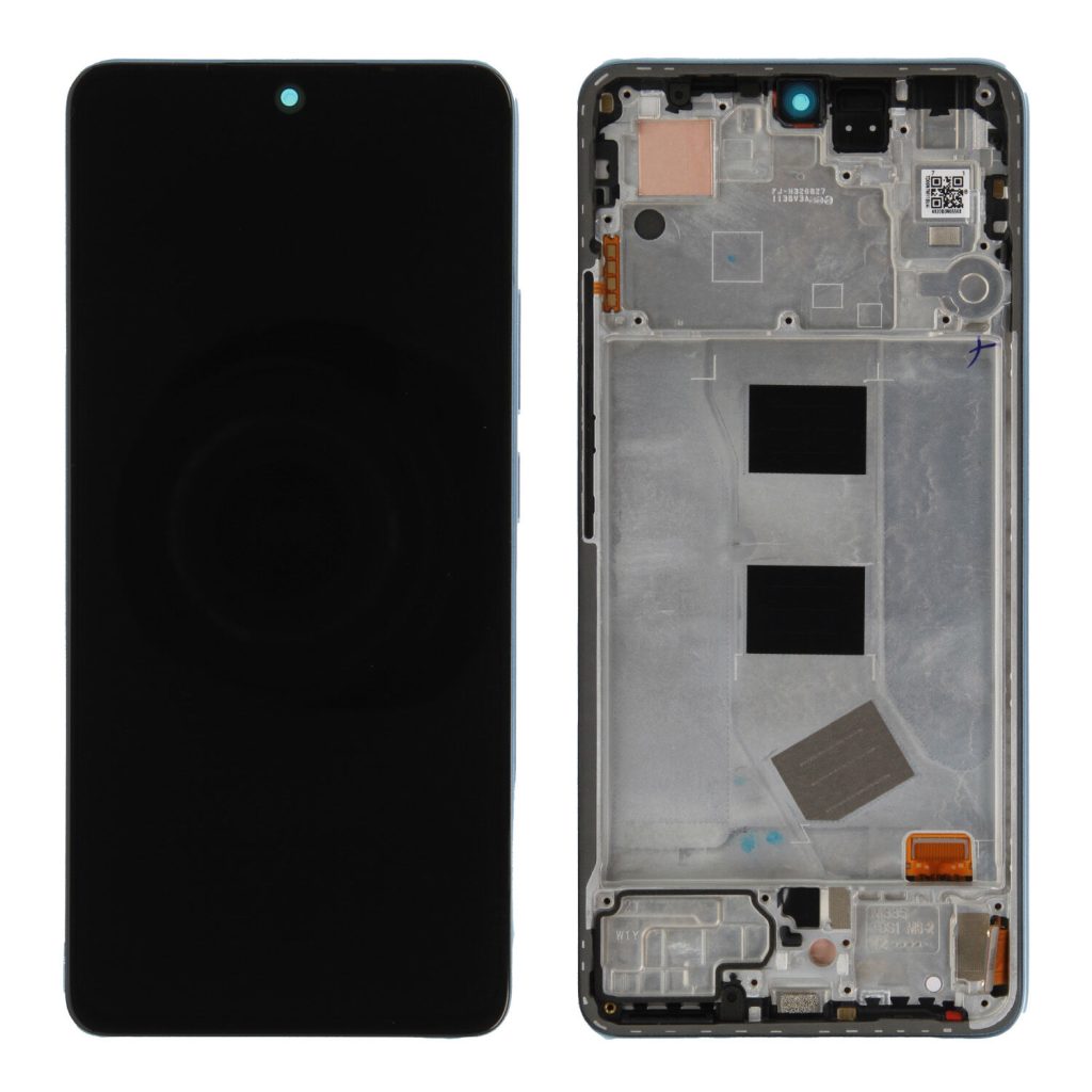Wymiana wyświetlacza ekranu w Xiaomi Redmi Note 13 z ramką (niebieska) oryginał