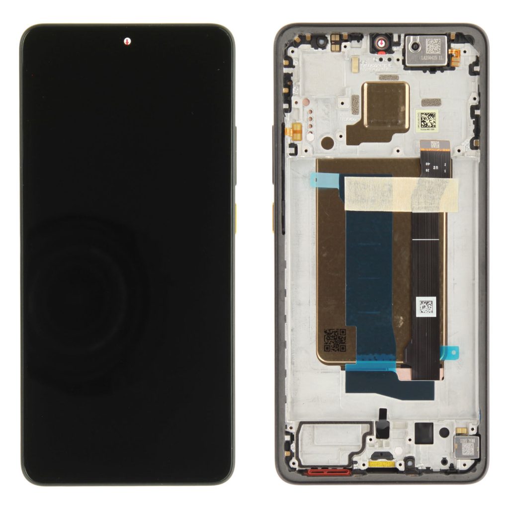 Wyświetlacz do Xiaomi Poco X7 Pro z ramką (żółty)