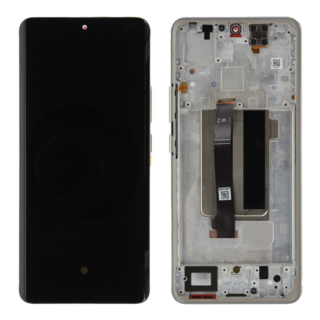 Wymiana wyświetlacza ekranu w Xiaomi Redmi Note 13 Pro+ 5G z ramką (biała) oryginał