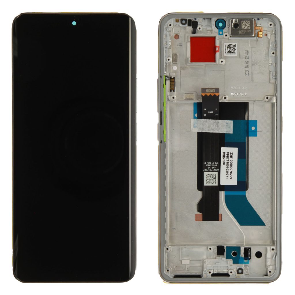 Wyświetlacz do Xiaomi Poco X7 z ramką (srebrny) oryginał