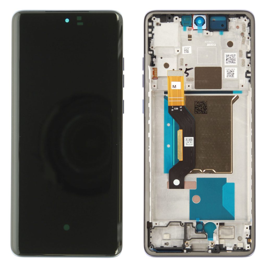 Wymiana wyświetlacza ekranu w Motorola Edge 60 Fusion XT2503 z ramką (szara) oryginał