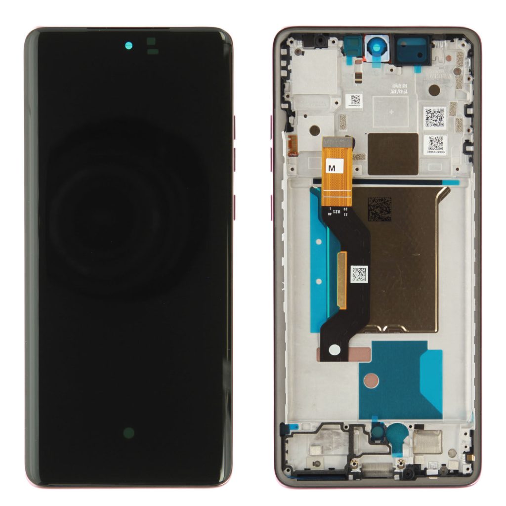Wymiana wyświetlacza ekranu w Motorola Edge 60 Fusion XT2503 z ramką (różowa) oryginał