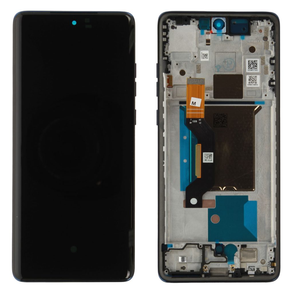 Wymiana wyświetlacza ekranu w Motorola Edge 60 XT2505 z ramką (niebieska) oryginał
