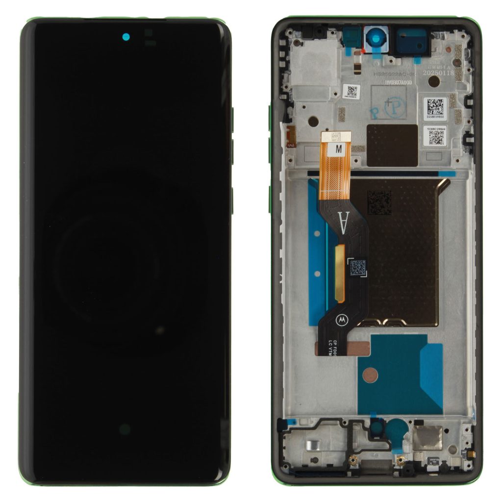 Wymiana wyświetlacza ekranu w Motorola Edge 60 XT2505 z ramką (zielona) oryginał