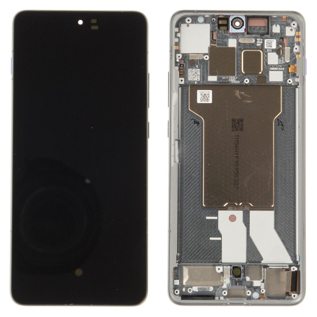 Wymiana wyświetlacza ekranu w Motorola Edge 70 z ramką (szara) oryginał